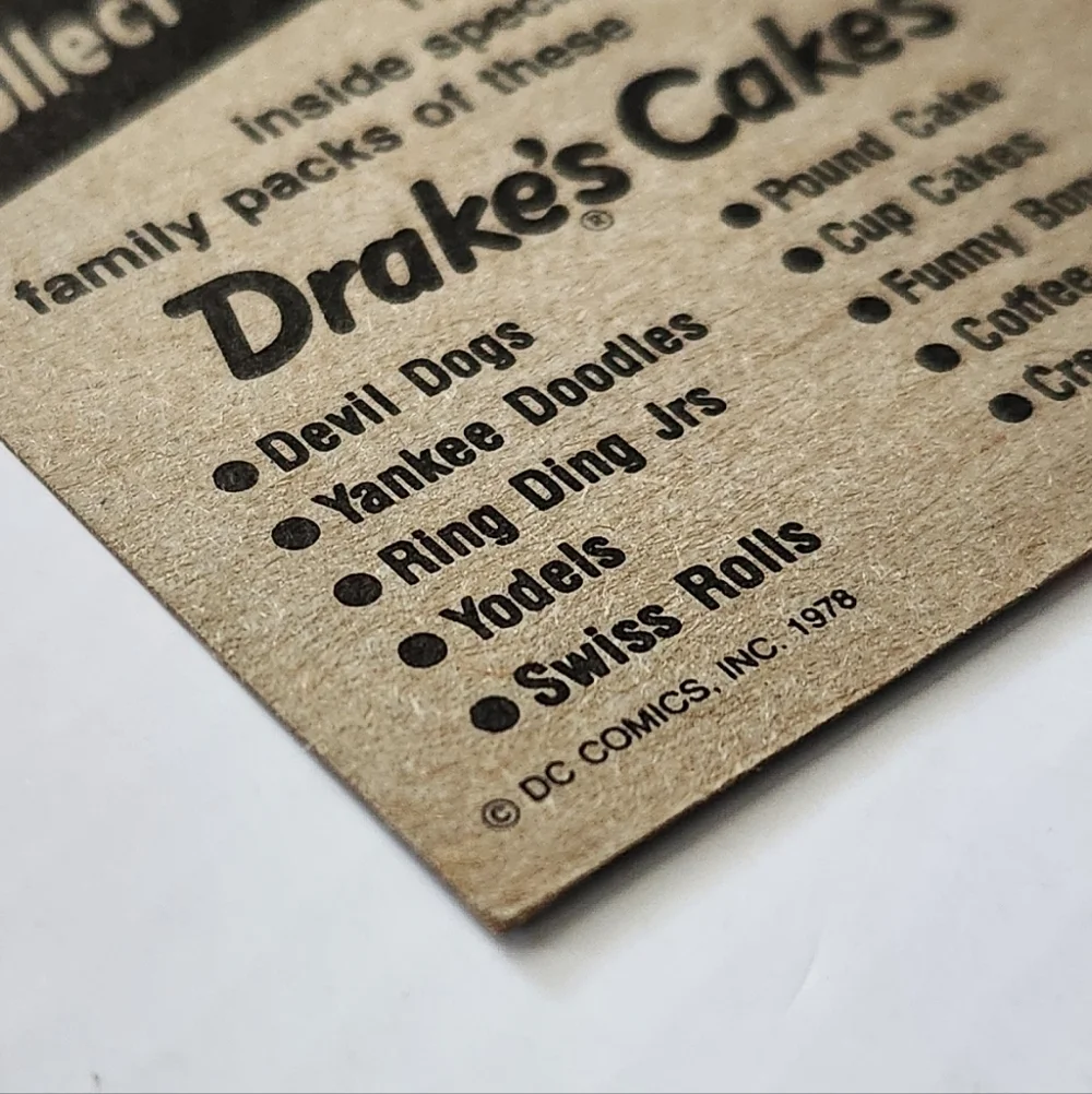 Vintage 1978 Drake’s Cakes Superman: The Movie Trading Card - Scene #18